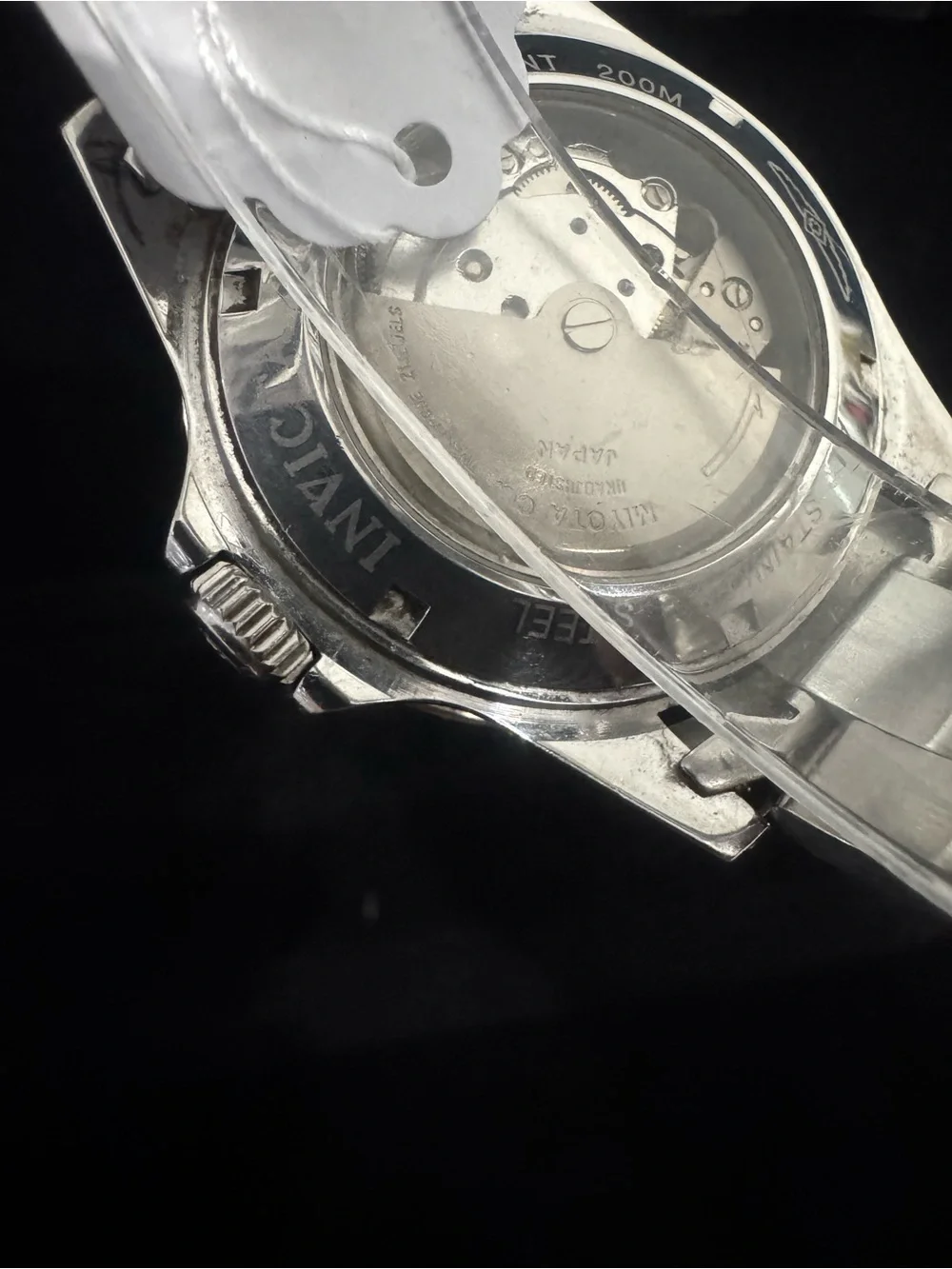 Invicta Silver automatic Case Watch with Blue Dial